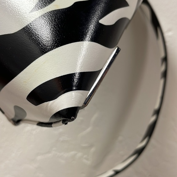 The Attico Black White Zebra Midnight clutch shoulder bag - Picture 10 of 12